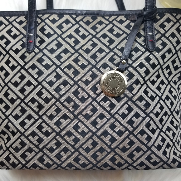 Tommy Hilfiger shopper tote shoulder bag canvas - Picture 2 of 7